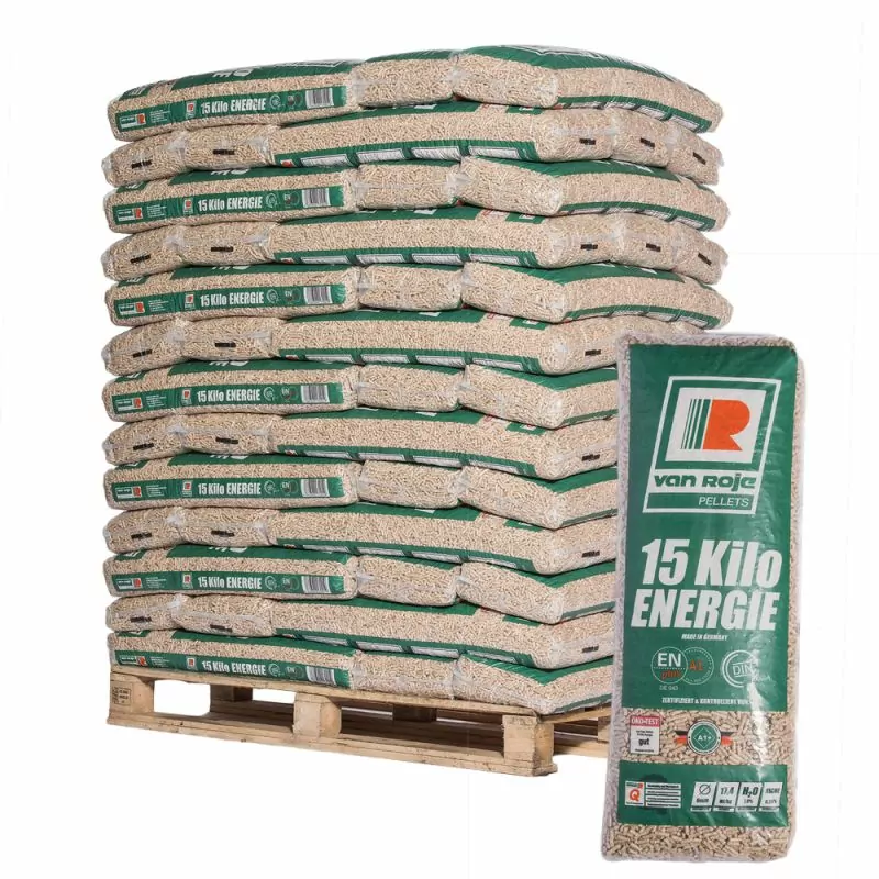 PELLET VAN ROJE - PALETTE DE 65 SACS DE 15 KG